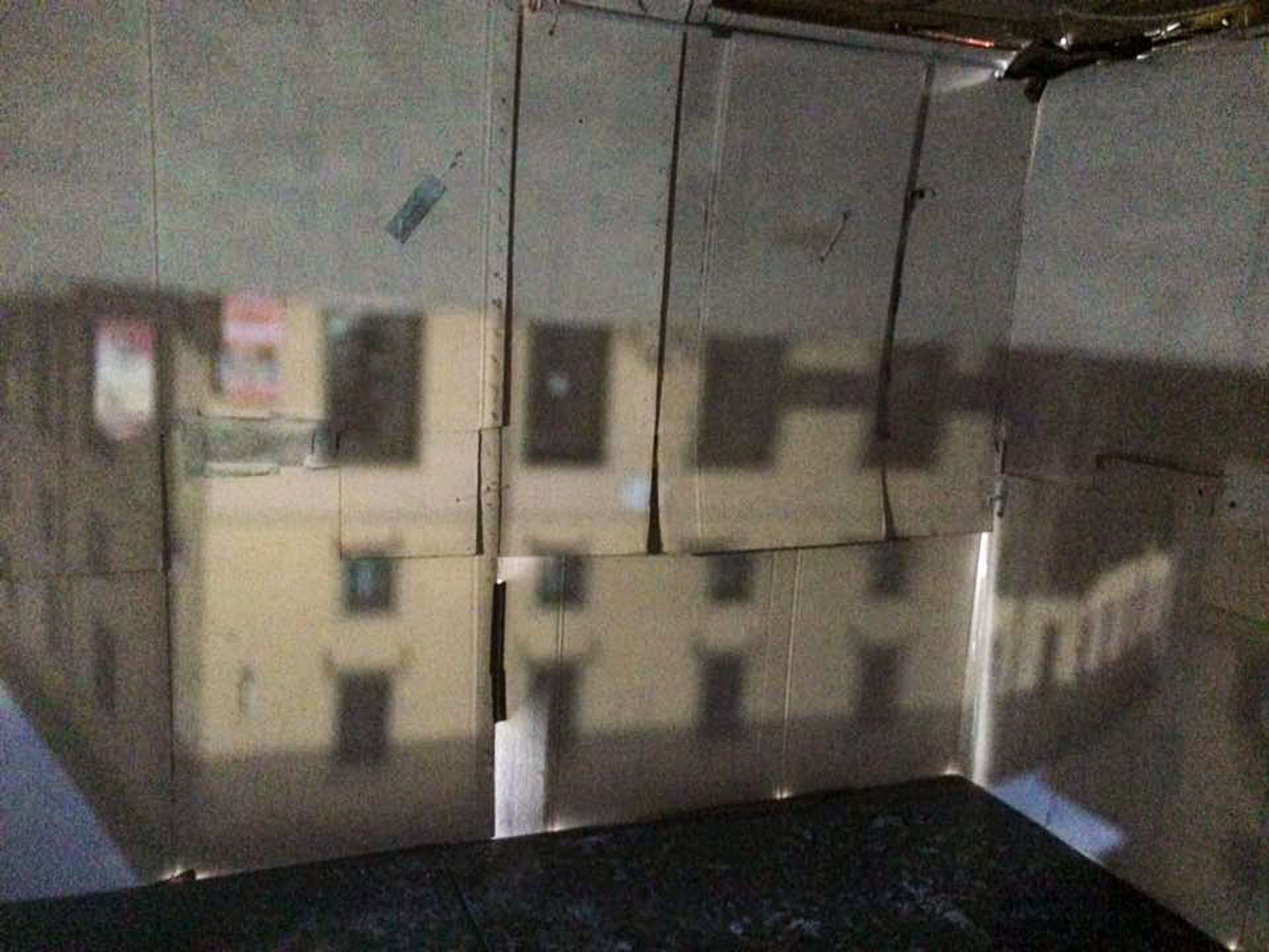 Interno camera obscura con proiezione, Sansepolcro 2018